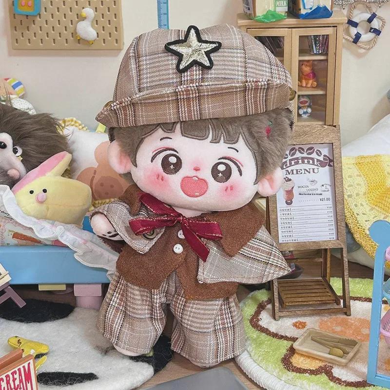 Haine universale de păpuși din bumbac de 20 cm: Ținută de pluș neutră din punct de vedere al genului, One Piece