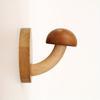4pcs/set Mushroom Coat and Hat Hook Punch-free Solid Wood Coat Hook Nordic Log Coat Hanger Door Behind The Hook