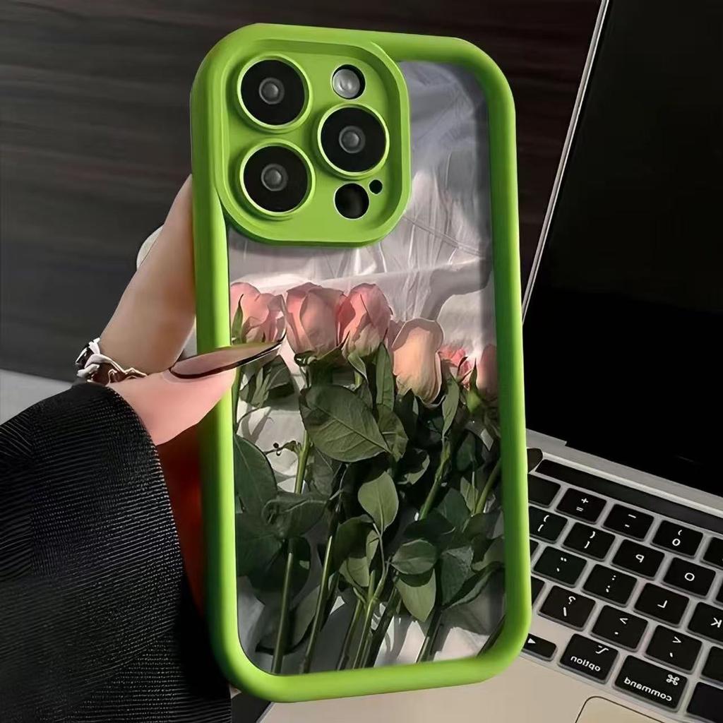 Foreign trade rose is suitable for iphone16pro mobile phone case Apple 1514 Japan and South Korea 13promax new 12x