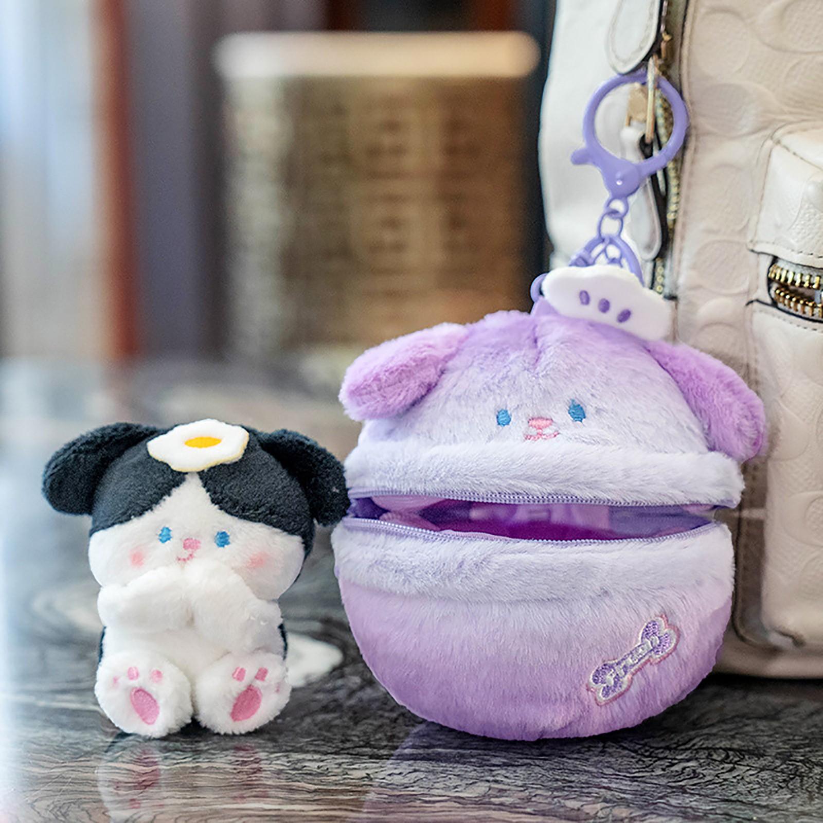 

Подвеска в виде медведя, сумка, кулон, плюшевая кукла, кукла, брелок для ключей, креативный подарок One Size фиолетовый