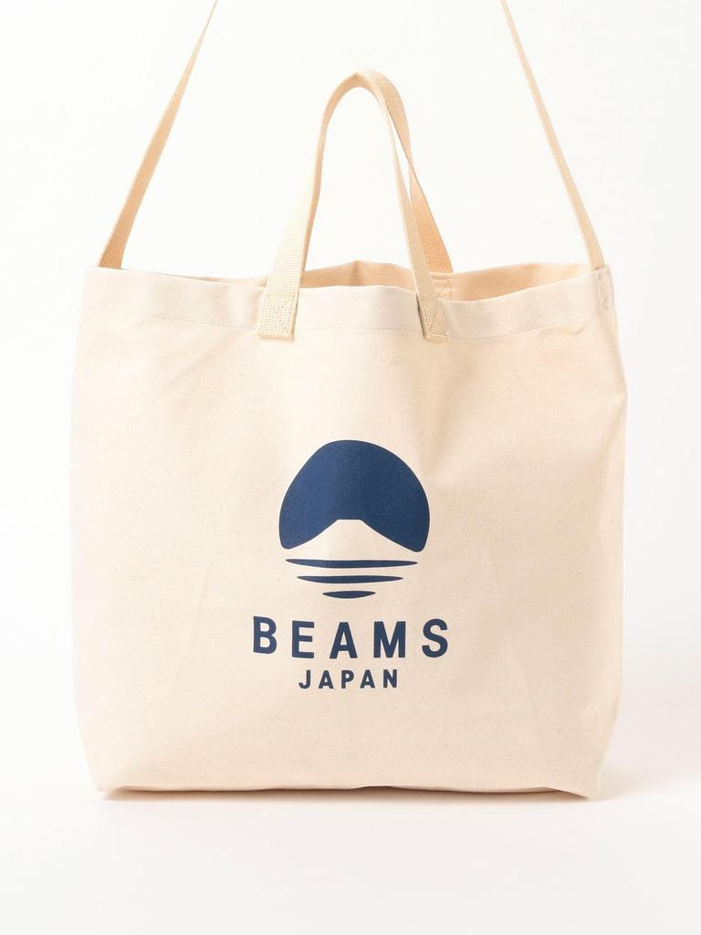 Beams Japan Campus Evergreen Works Custom Logo Tote Free Size Bag, 2-Way Bag, Indigo,