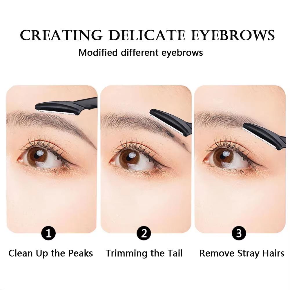 Eye Brow Epilation Hair Removal Cutter Shaver Blades Makeup Tools Eyebrow Trimmer Knives Portable Face Razor Hair Remover
