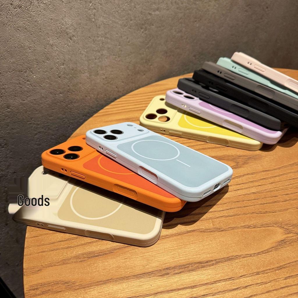Dual-Color Silicone Drop-Proof Protective Case for iPhone 17pm, 16pm, 15pro