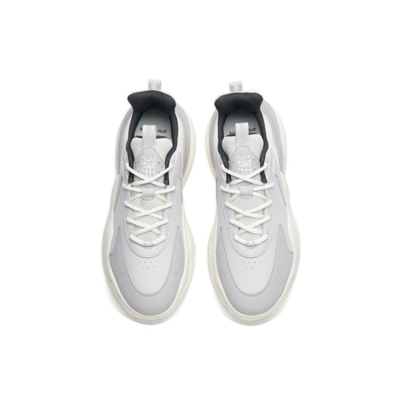 Anta Chao Worship 3.0 Low Top Sports Casual Shoes Men's Gray White Sneakers 112238840-7