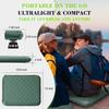 Tragbares selbstaufblasendes Sitzkissen 5 Sekunden automatische Aufblähung Campingmatte mit Memory-Schaum Leichte Reisekissen für