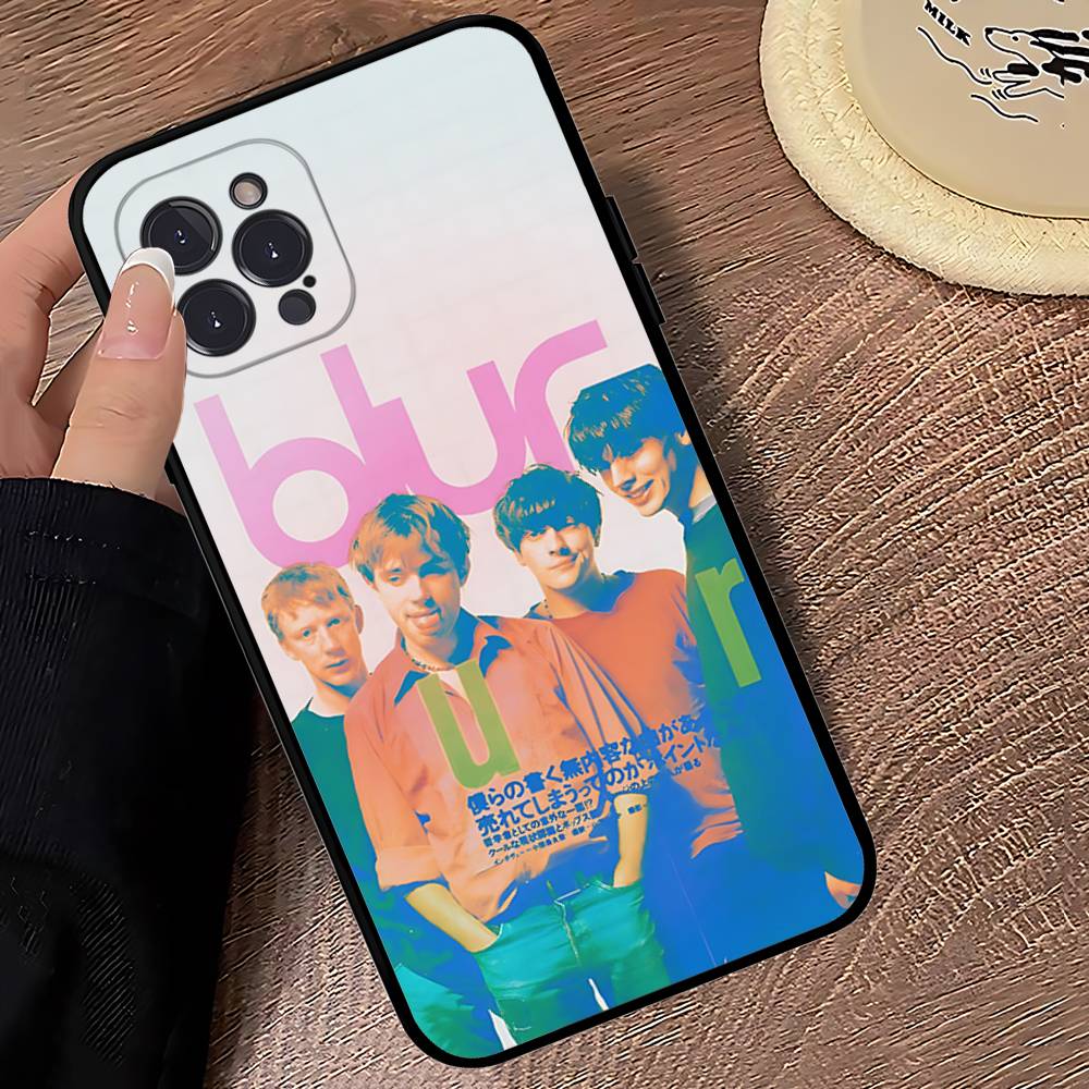 Rock Band B-Blur Phone Case For IPhone 16 Pro Max 15 17 Plus 14 13 12 Mini 11 Black Cover