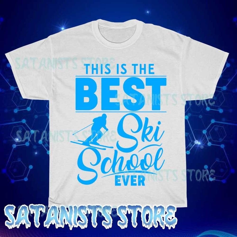 

New Ski School Movies Men s White T-shirt Funny Size S to 5XL 3XL