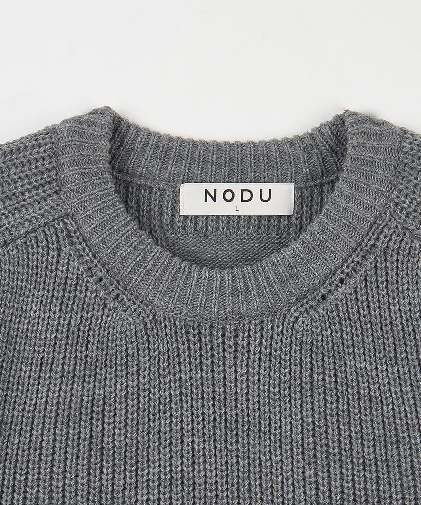 NODU Saddle Hazzi Essential Raglan Knit [Gray]