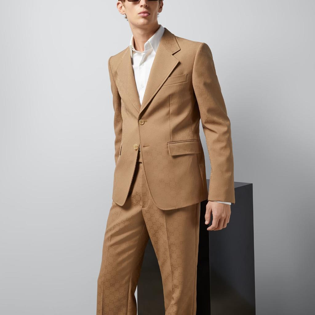 GUCCI Monogrammed Buttoned Blazer 770384-ZAORH-2708