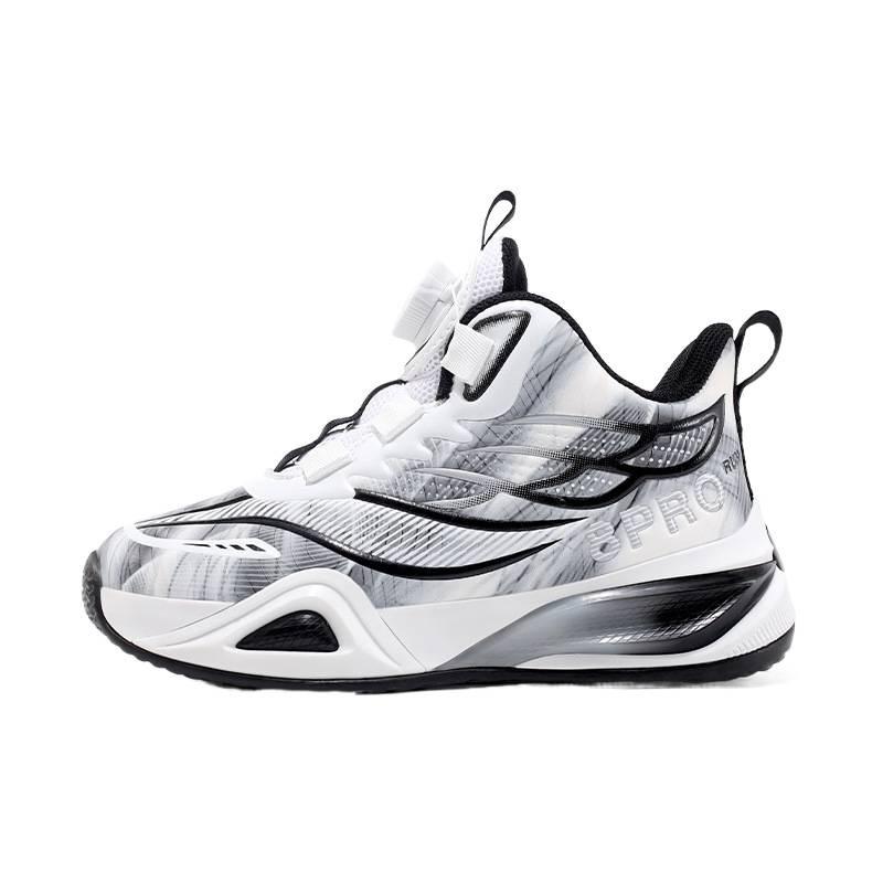 Children's basketball shoes autumn new waterproof leather surface, special students for boys' competitions, middle and older children's shoc