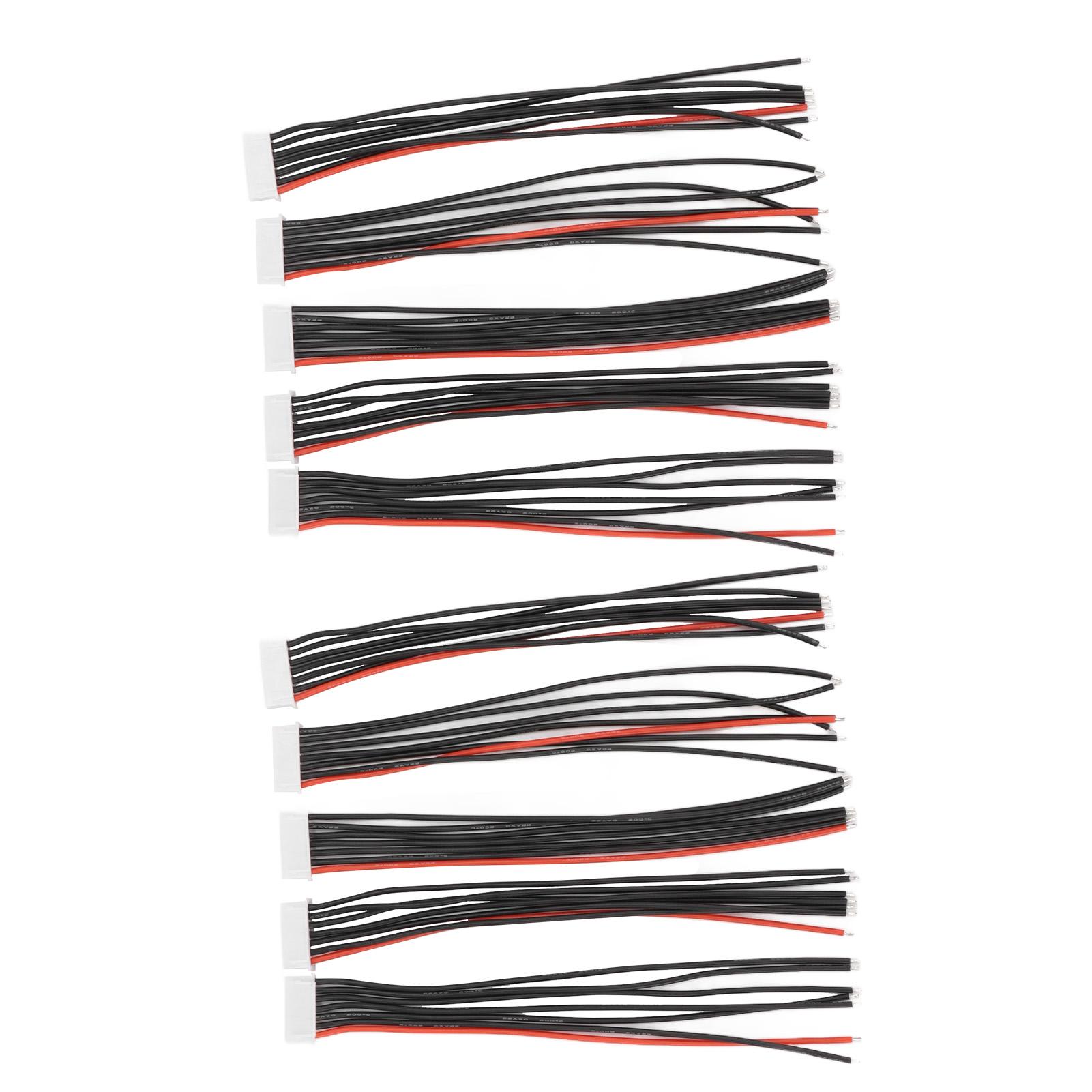 

10PCS 6S Balance Plug Extension Cable DIY Tear Resistant Insulation Lithium Battery Balance Charging Cable 5.9in