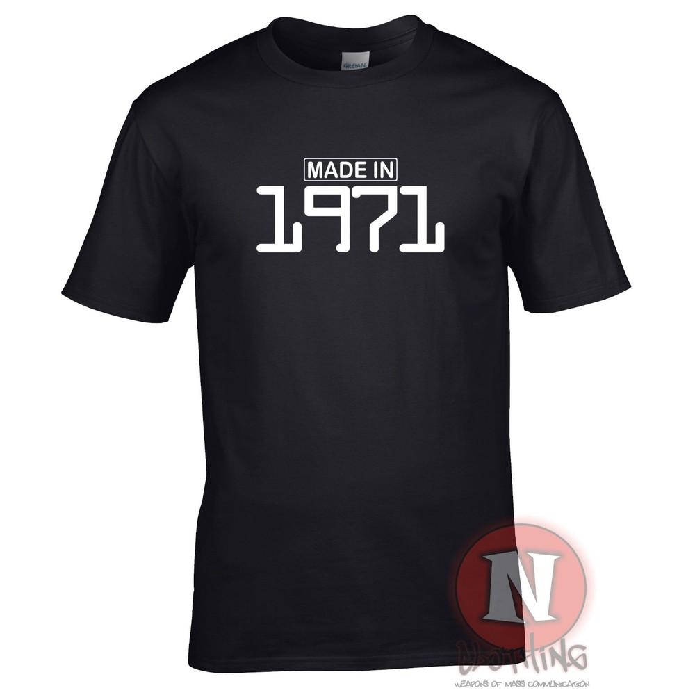 Made In 1971 TShirt Birthday Celebration Funny Party Present Gift Teeshirt