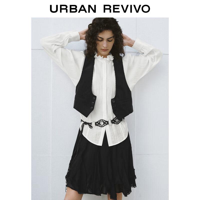 UR Women's Retro Textured U-Neck Vest