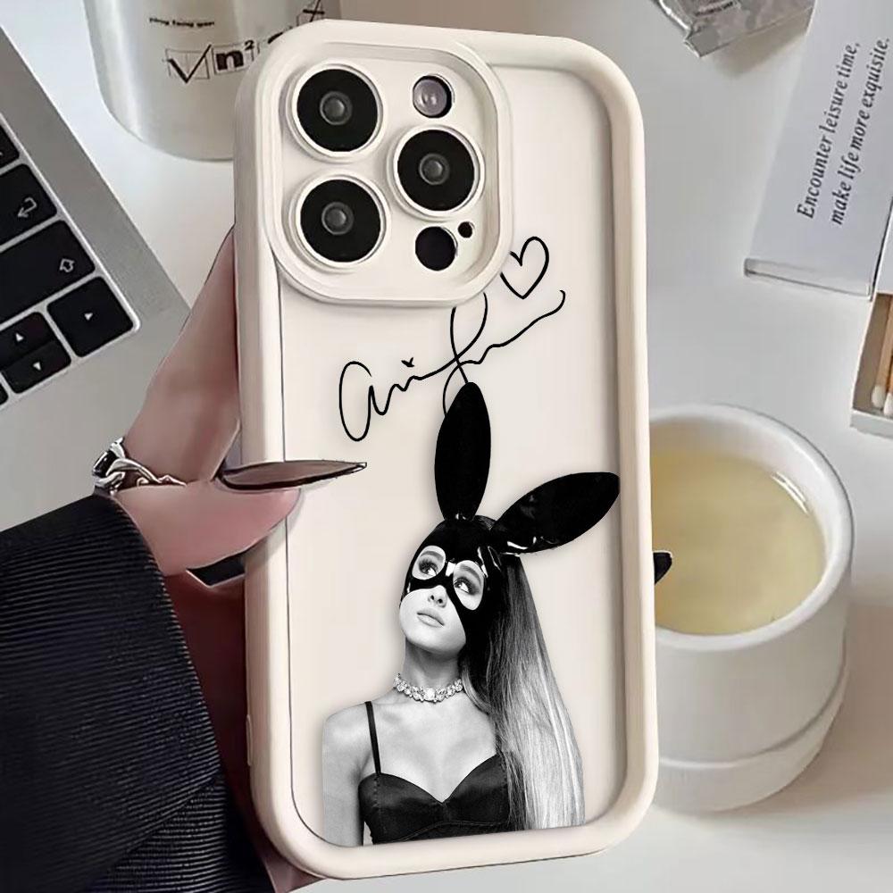 

A-Ariana G-Grande Singer Phone Case For VIVO Y400 Y03 Y17S Y19S Y20 Y21 Y22S Y28 Y35 Y36 Y38 Y39 Y51 Y72 Y75 Y76 Y77 Y100 Shell VIVOY19S