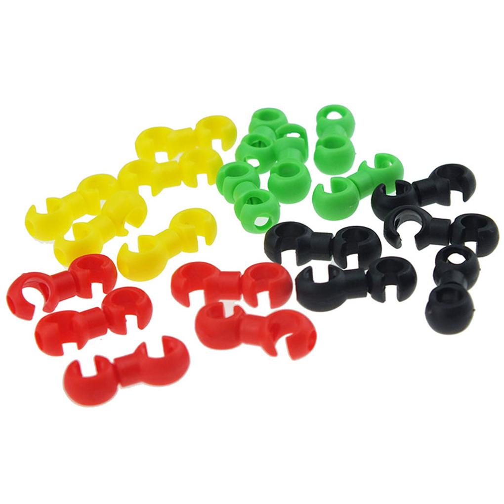 10PCS Bicycle Brake Line Cable Housing Clips S Style Buckle Hose
