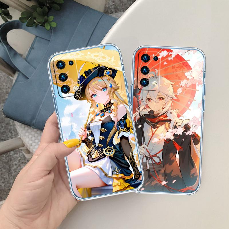RA14 Genshin Impact Transparent Phone Case for Samsung Galaxy A04 A04S A14 A23 A34 A54 M23 M33 M52 M53
