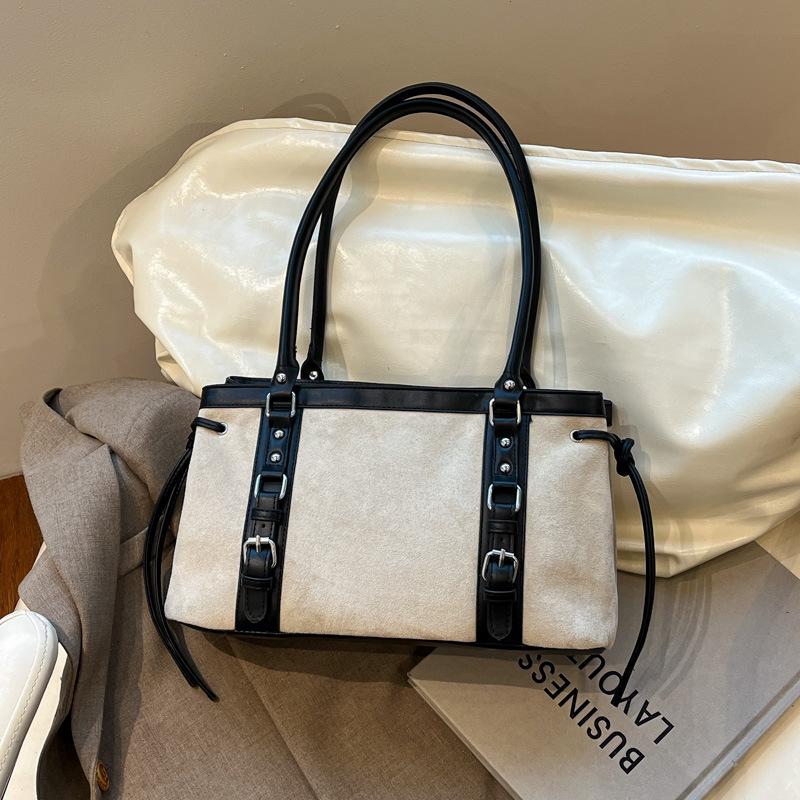 Torba Tote o Dużej Pojemności z Nadrukiem Leoparda - Jesień 2025 Retro Torba na Ramię dla Kobiet