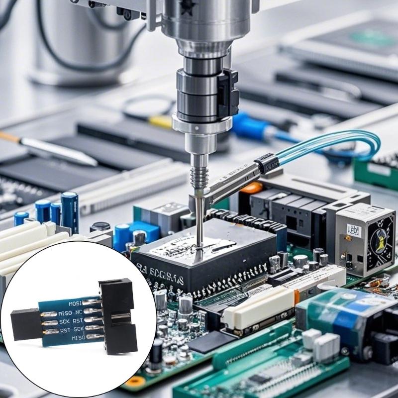 AVR Programmer 10PIN To 6PIN Interfaces Converters Board Adapters For Electronic Projects