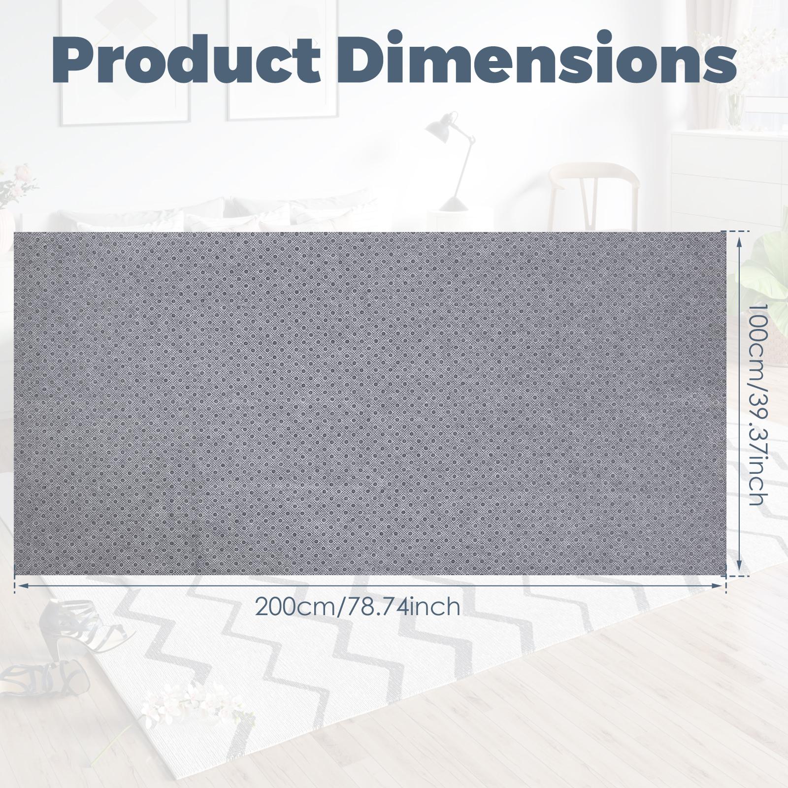 

1/2M Rug Backing Non Slip Tufting Backing Fabric Thicken Tufting Cushion Fabric Mat Trimmable Tear Resistant Rug Making Supply Width 2 meters