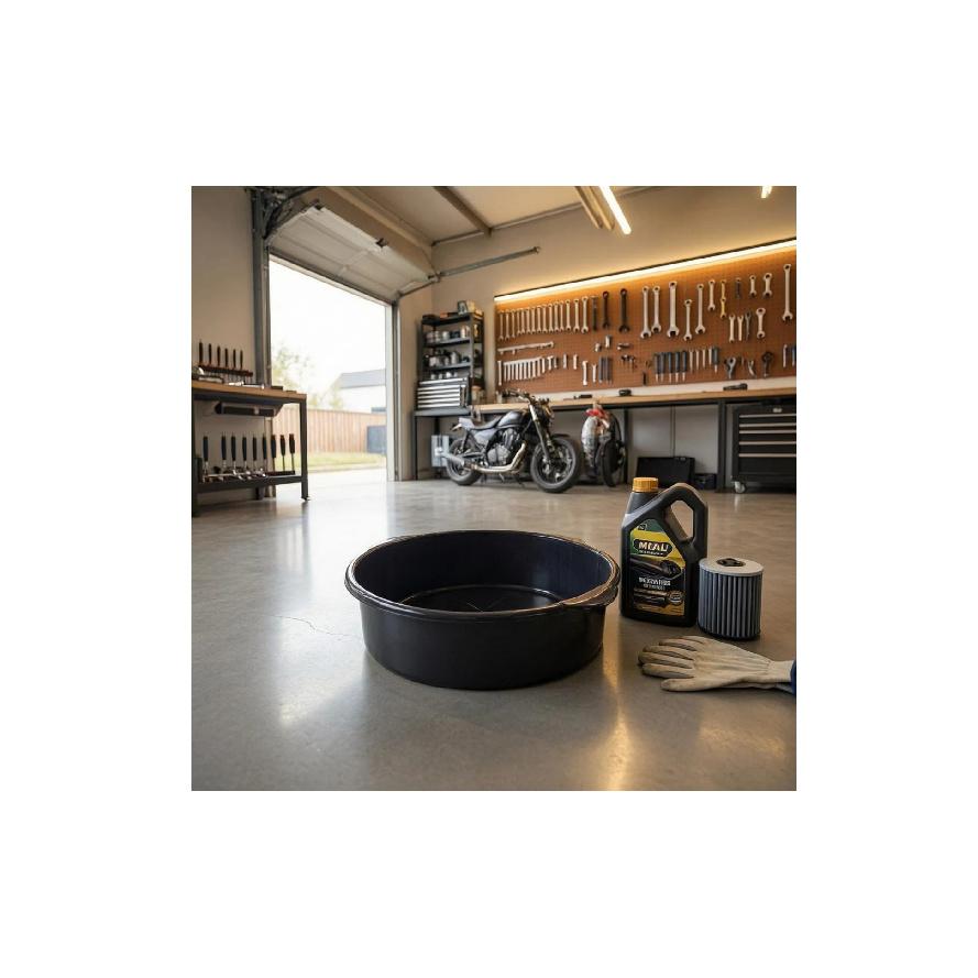 Oil Drain Pan Thickened Engine Oil Pan Car Care Gear Plastic Auto Tool Wide Opening for Motorcycle Repair