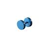Candy Color Stainless Steel Barbell Earrings: Round Disc Studs for Body Piercing