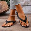 Summer Women's Dot Toe Flat Flip Flops