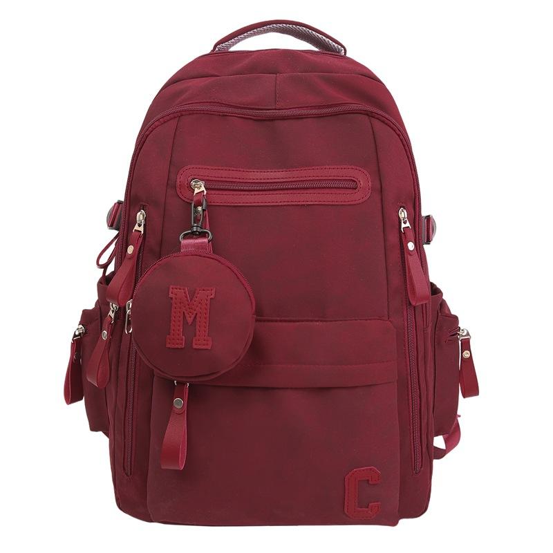 Junior High School Schoolbag Men's Large Capacity Backpack Women's Travel Backpack