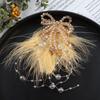 Fashion Crystal Beads 3D Feather Flower Patch Multi-layer Handmade Studded Patch Bowknot Crystal Patch DIY Crafts