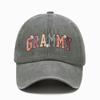 Women's Vintage Grammy Print Baseball Cap- Vintage Washed Adjustable Hat, Suitable for Spring and Summer, Lightweight and Breath
