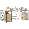 Desk Sonoma Oak 182 x 101 x 87.5 cm Particleboard