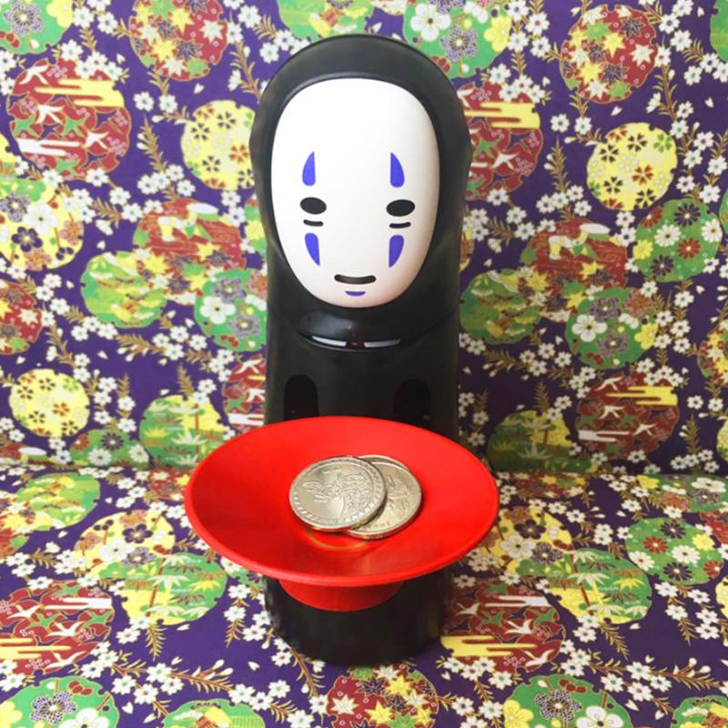 Kaonashi Spirited Away No Face Moving Electronic Piggy Saving Coin Bank Gift Box