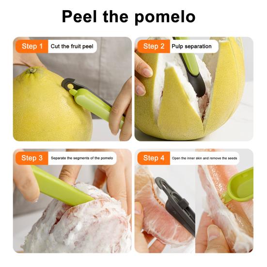 2Pcs Orange Peeler Grapefruit Lemon Cutter Versatile Fruit Vegetable Tools Kitchen Utensil for Fruit Peeling