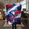 Custom Name Toronto Blue Jays2 Flannel Blanket, High quality Comfortable for All Seasons, Home Decor, Warmth and Comfort