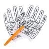 Acupressure Reflexology Gloves for Hand Spa Acupressure Tool for Hand Massage Reusable Mittens for Home Hand Spa Therapy