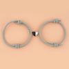 2Pcs Anti-rust Multi-color Fashion Nice-looking Exquisite Magnetic Heart Couple Hand Chain Lover Bracelet