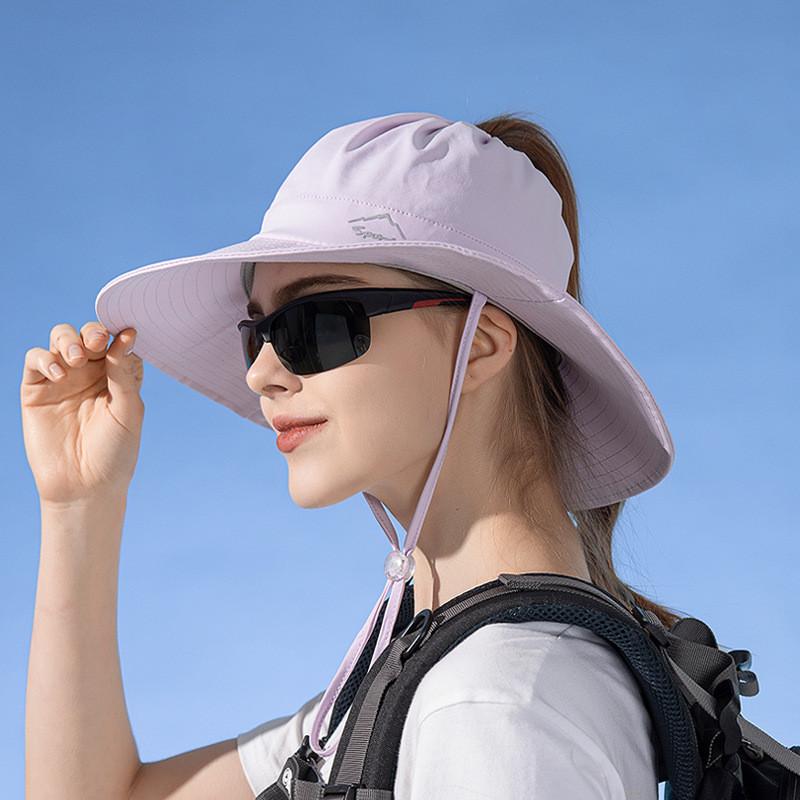 Outdoor Ice Silk Sun Hat With Wide Brim For Summer Beach Water Sports