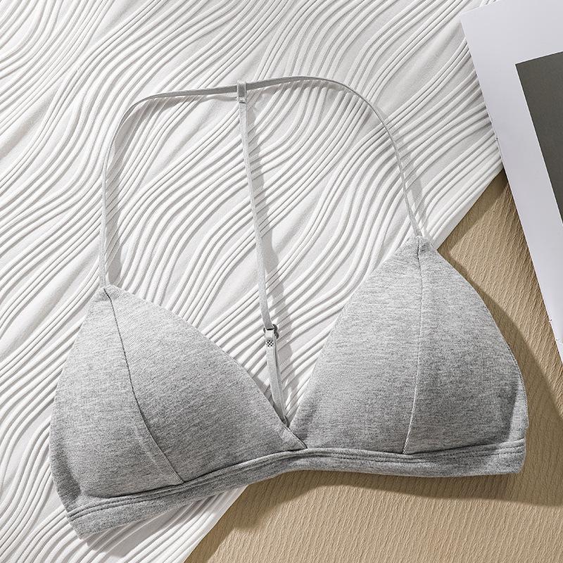 Large Backless French Triangle Deep V-Neck Camisole Bra for Women