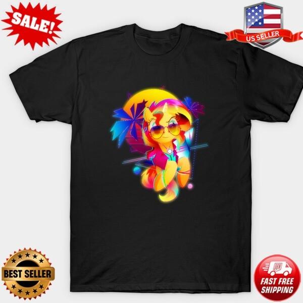 НОВИНКА My Little Pony - Футболка Synthwave Sunset Shimmer | S-5XL S разноцветный