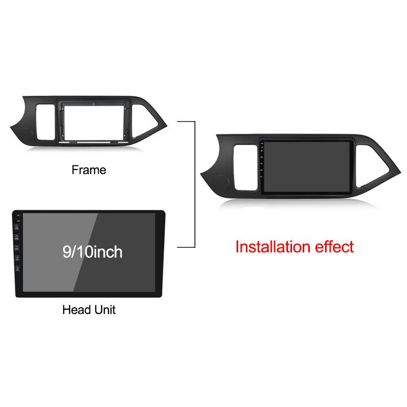 Large Screen Android Navigator Kit for 11-14 Kia Morning (LHD)
