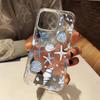 Blue Shells Ocean Coastal Cowgirl Clear Phone Case For iPhone 16 15 14 13 12 11 Pro Max 16E XS X XR 7 8 Plus SE Shockproof Cover