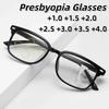 New Retro Progressive Multifocal Reading Glasses Unisex Ultra-Lightweight Comfortable Anti-Blue Light Presbyopia Eyewear