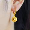 Elegant Gold Hollow Lantern Dangle Earrings - Aesthetic, Mature, Light Luxury Design.