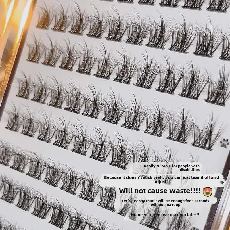 FAICCIA Self-Adhesive 5D Mink-Like False Eyelashes - Glue-Free, Easy Removal, Natural Curve