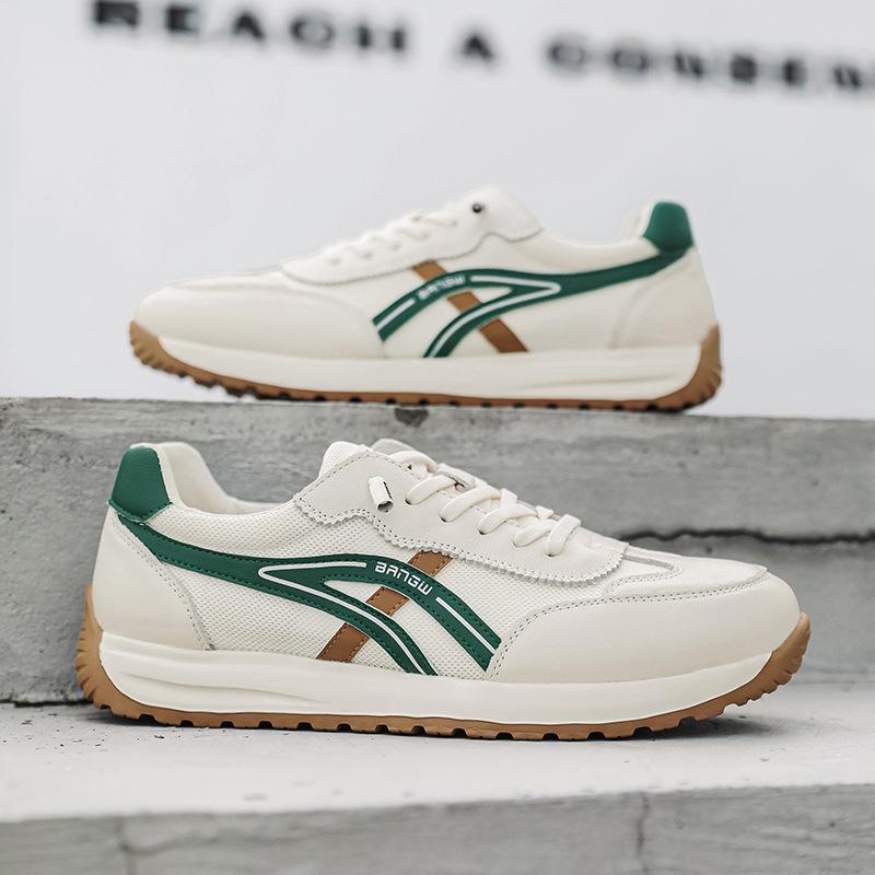 

Мужская обувь лето дышащая 2025 новая универсальная трендовая спортивная и повседневная обувь для скейтборда мужская универсальная маленькая белая трендовая обувь 44