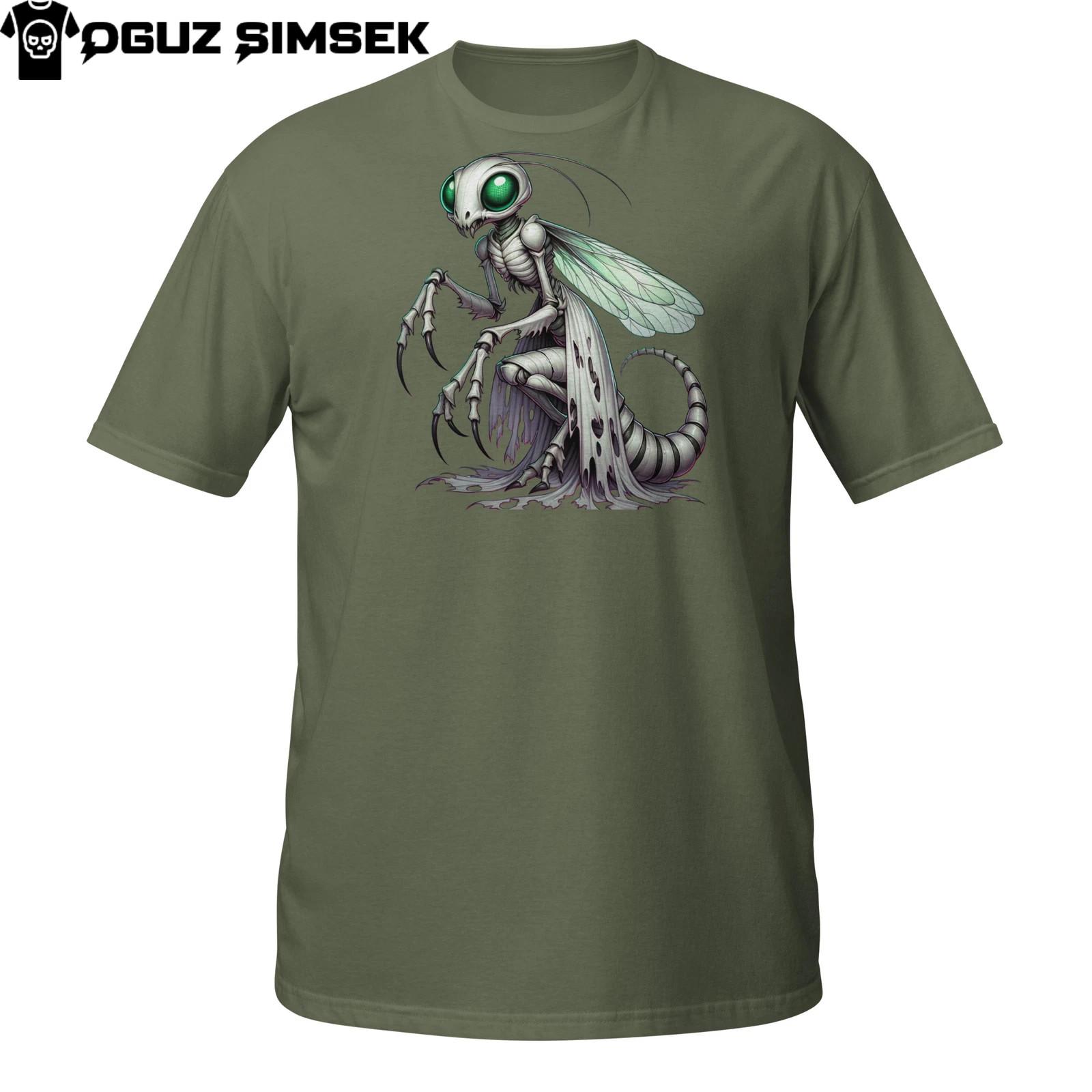 Alien Bug Monster T-Shirt Mens Womens Tees Top | Creepy Insect Creature Art | Sci-Fi Horror Tee 4XL
