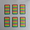 6 Packs  Transparent Sticky Notes Tab Self-Adhesive Kawaii Clear Bookmarkers Annotation Books Page Marker Stationery