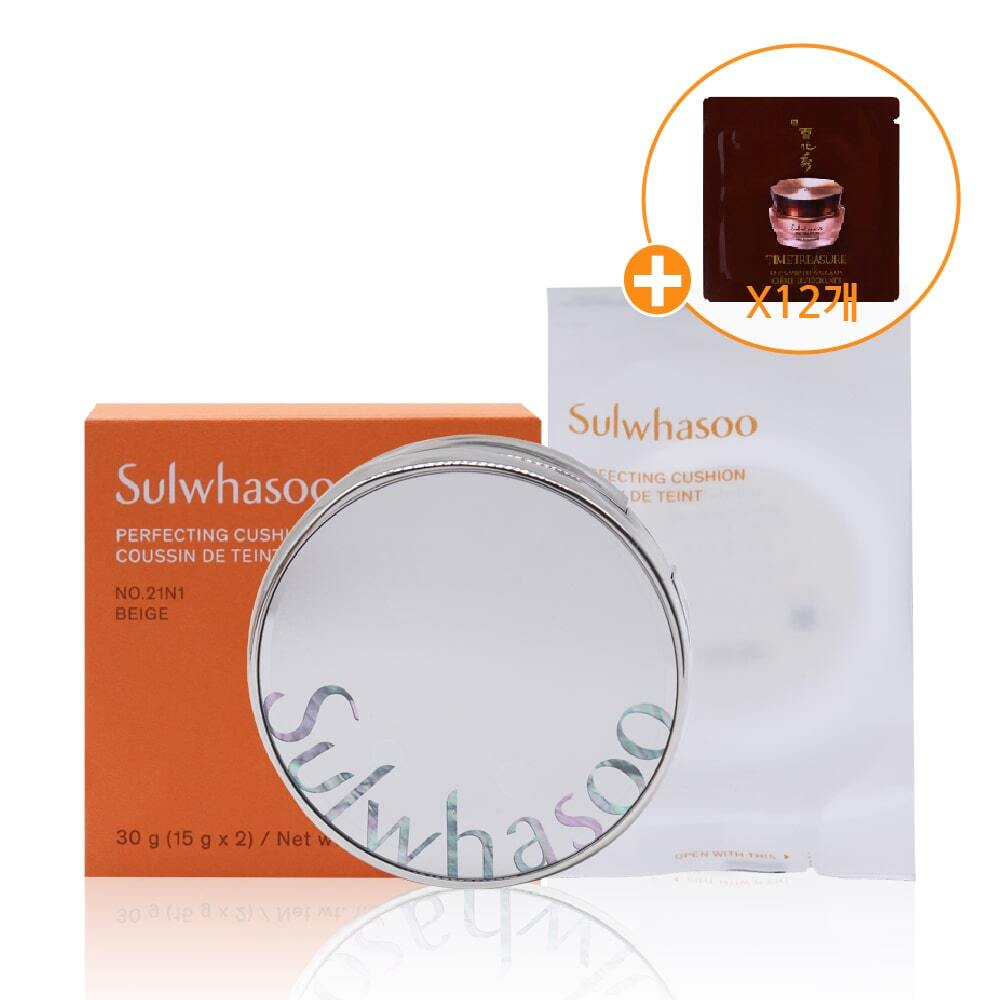 Sulwhasoo NEW Perfecting Cushion + Jinseol Cream 1mlX12ea 21N1 _Beige