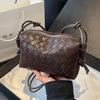 Premium Sense Woven Small Square Bag Women's 2025 Summer New Retro Shoulder Messenger Bag Simple Casual Pillow Bag