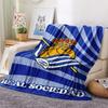 1Pc Real Sociedad Print Flannel Blanket, High Quality Comfortable for All Seasons, Home Decor, Warmth and Comfort, Perfect for Christmas Gifts