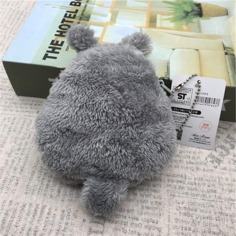 Ghibli Totoro Dust Bunny Plush Coin Purse & Keychain - Cute Kawaii Cartoon Wallet Card Holder for Girls, Women Gifts Anime Fans